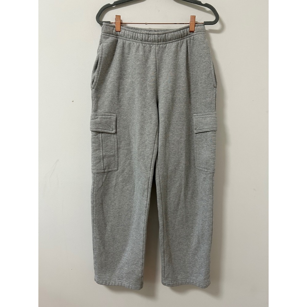 Aritzia Tna Mega Cargo Sweatpants Women S Grey Streetwear Cozy Fleece Joggers